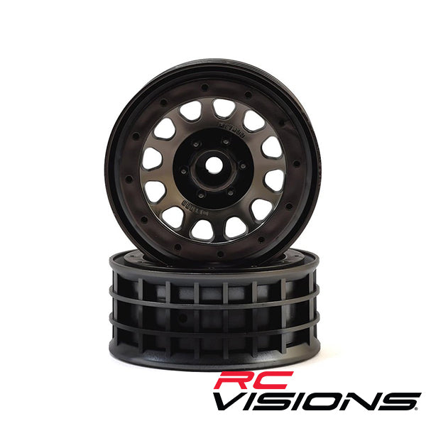 Traxxas Method 105 2.2 Beadlock Wheels (Black Chrome) (2) - Remote Control Toys - Traxxas