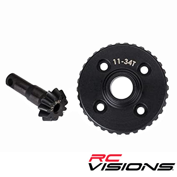 Traxxas TRX-4 Machined Ring & Pinion Gear (11/34T) - Remote Control Toys - Traxxas
