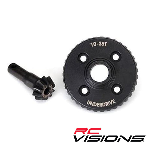 Traxxas TRX-4 Machined Underdrive Ring & Pinion Gear (10/35T) - Remote Control Toys - Traxxas
