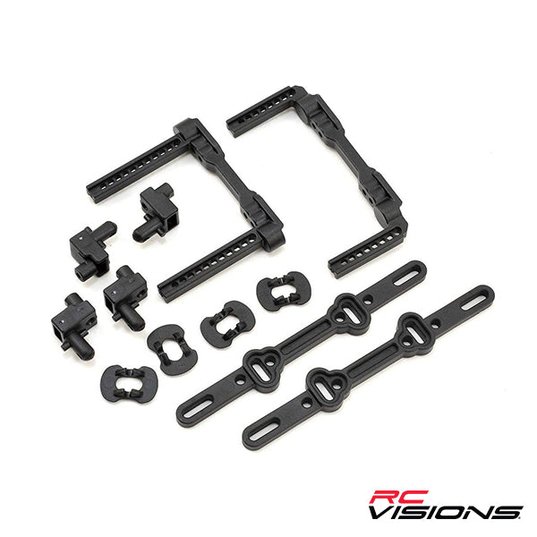 Traxxas 4-Tec 2.0 Front & Rear Body Mount Posts & Slider Set - Remote Control Toys - Traxxas