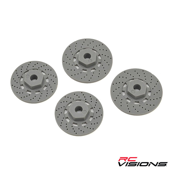 Traxxas 12mm Hex 4-Tec 2.0 Wheel Hubs w/Disk Brake Rotors (4) - Remote Control Toys - Traxxas