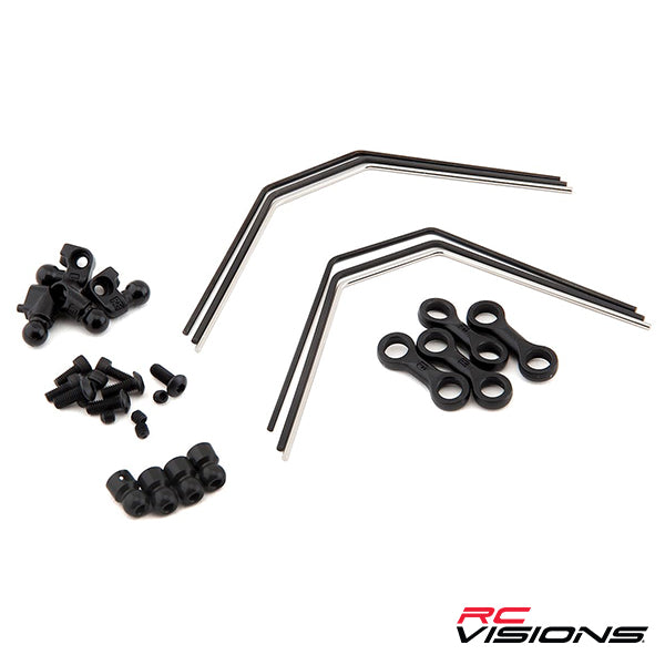 Traxxas 4-Tec 2.0 Front & Rear Sway Bar Kit - Remote Control Toys - Traxxas