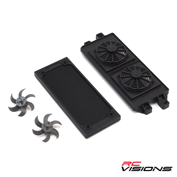 Traxxas Unlimited Desert Racer Radiator Set (Black) - Remote Control Toys - Traxxas