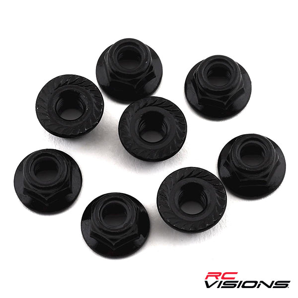 Traxxas 5mm Flanged Nylon Locking Nuts (8) - Remote Control Toys - Traxxas