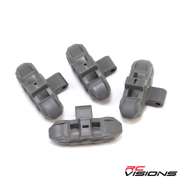 Traxxas Unlimited Desert Racer Front/Rear Brake Calipers (Grey) (4) - Remote Control Toys - Traxxas