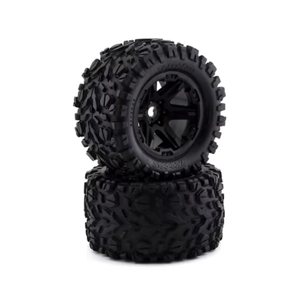 Traxxas Talon EXT 3.8" Pre-Mounted E-Revo 2.0 Tires w/17mm Hex (2) (Black) - Remote Control Toys - Traxxas