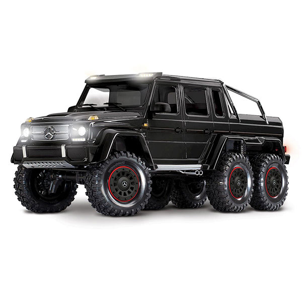Traxxas TRX-6 1/10 6x6 Trail Crawler Truck w/Mercedes-Benz G 63 AMG Body (Black) w/TQi 2.4GHz Radio - Cars & Trucks - Traxxas