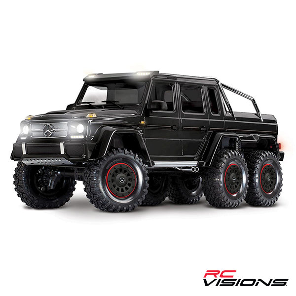 Traxxas TRX-6 1/10 6x6 Trail Crawler Truck w/Mercedes-Benz G 63 AMG Body (Black) w/TQi 2.4GHz Radio - Cars & Trucks - Traxxas