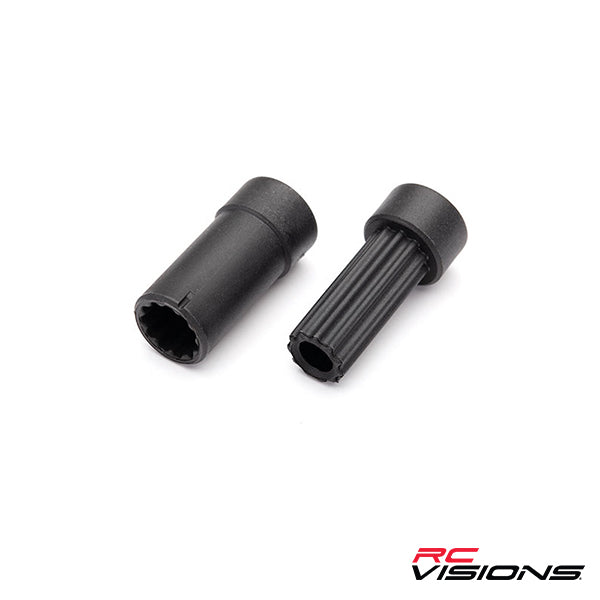 Traxxas Half shafts, center (internal splined, extra short (1)/ external splined, extra short (1)) (plastic parts only -  - Traxxas