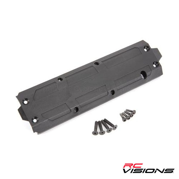 Traxxas Skidplate, center/ 4x20 CCS (4)/ 3x10 CS (4) - Parts - Traxxas