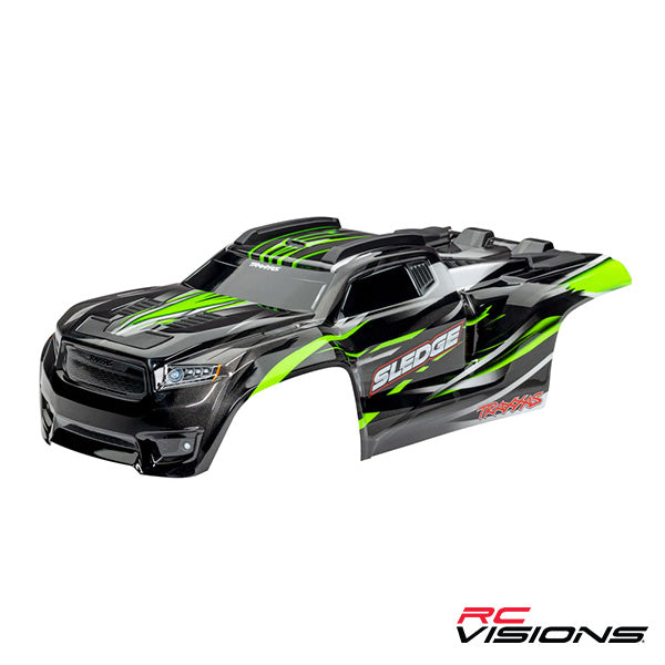 Traxxas Sledge Body Complete Green -  - Traxxas