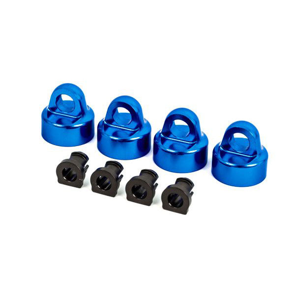 Traxxas Sledge Aluminum GT-Maxx Shock Caps (Blue) -  - Traxxas
