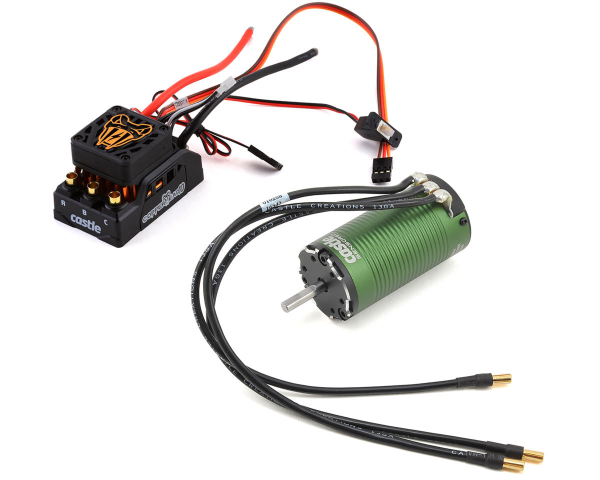 Castle Creations Copperhead 10 Waterproof 1/10 Sensored Combo w/1415 (2400Kv) (5mm Shaft) (Monster Truck Edition) -  - Horizon Hobbies, Inc.