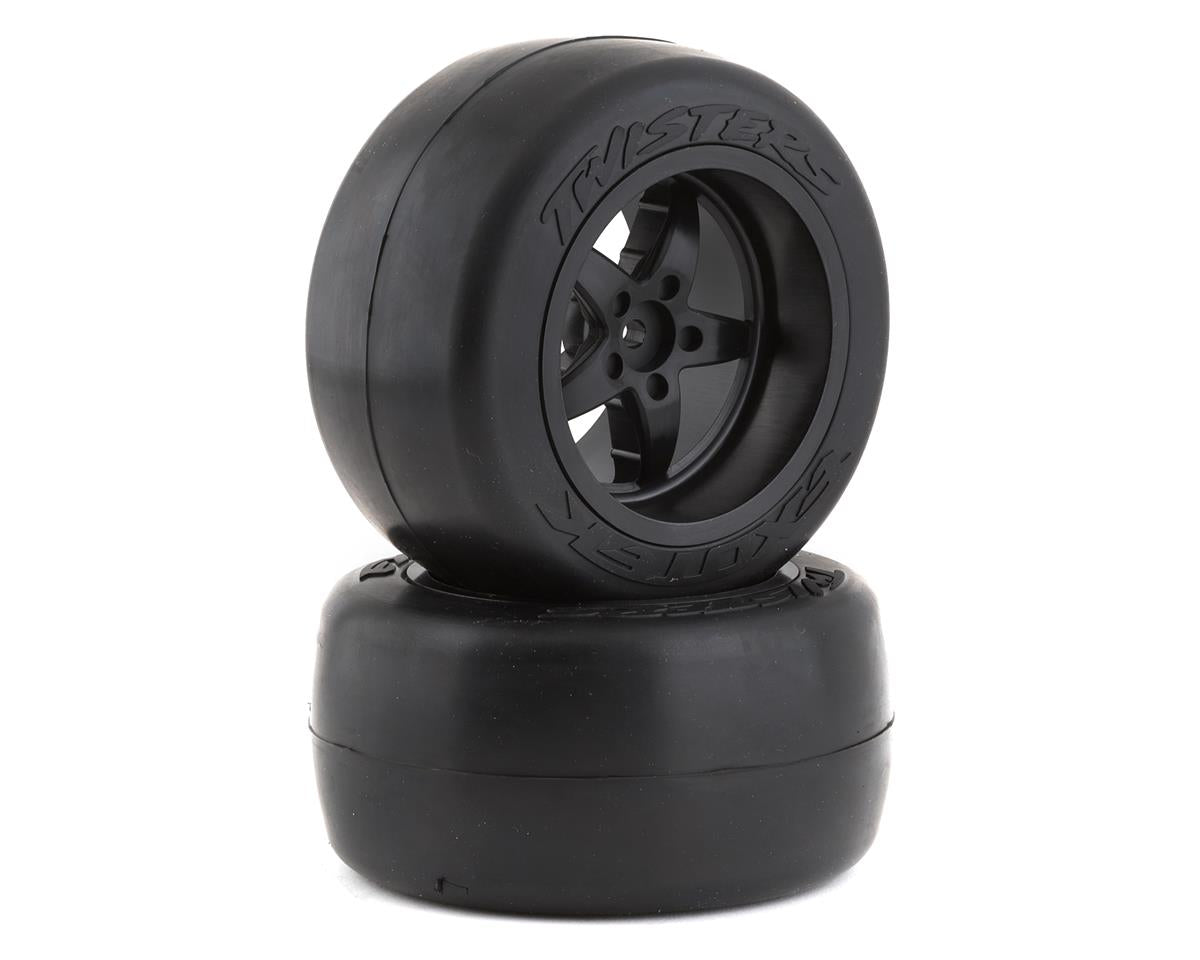 Exotek Twister Pro Drag Belted Rear Tires & Wheel Set w/Soft Foam (2) (Soft) - Wheel/Tires - AMain Distributing