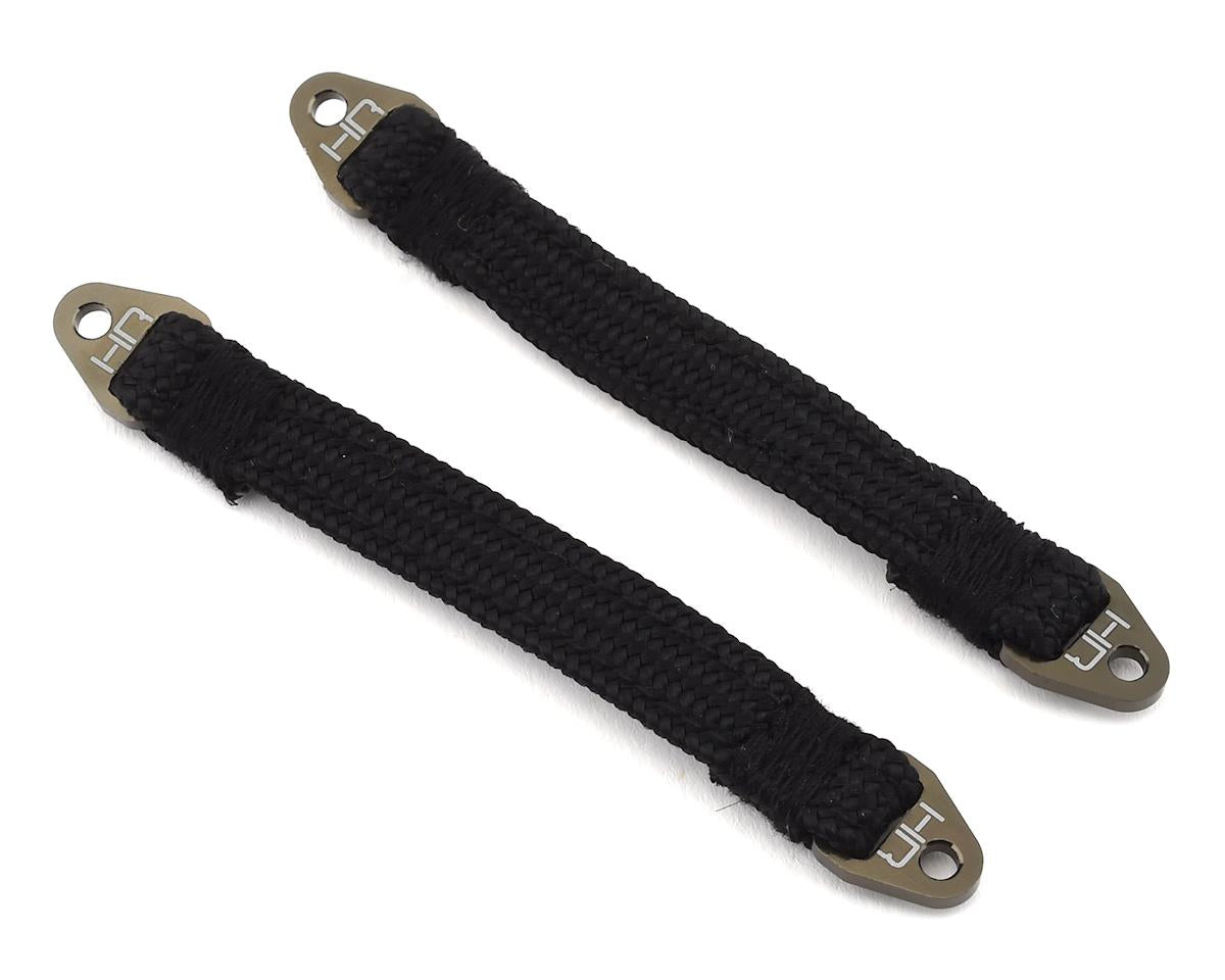 Hot Racing 90mm Suspension Travel Limit Straps (2) (Gunmetal) -  - AMain Distributing