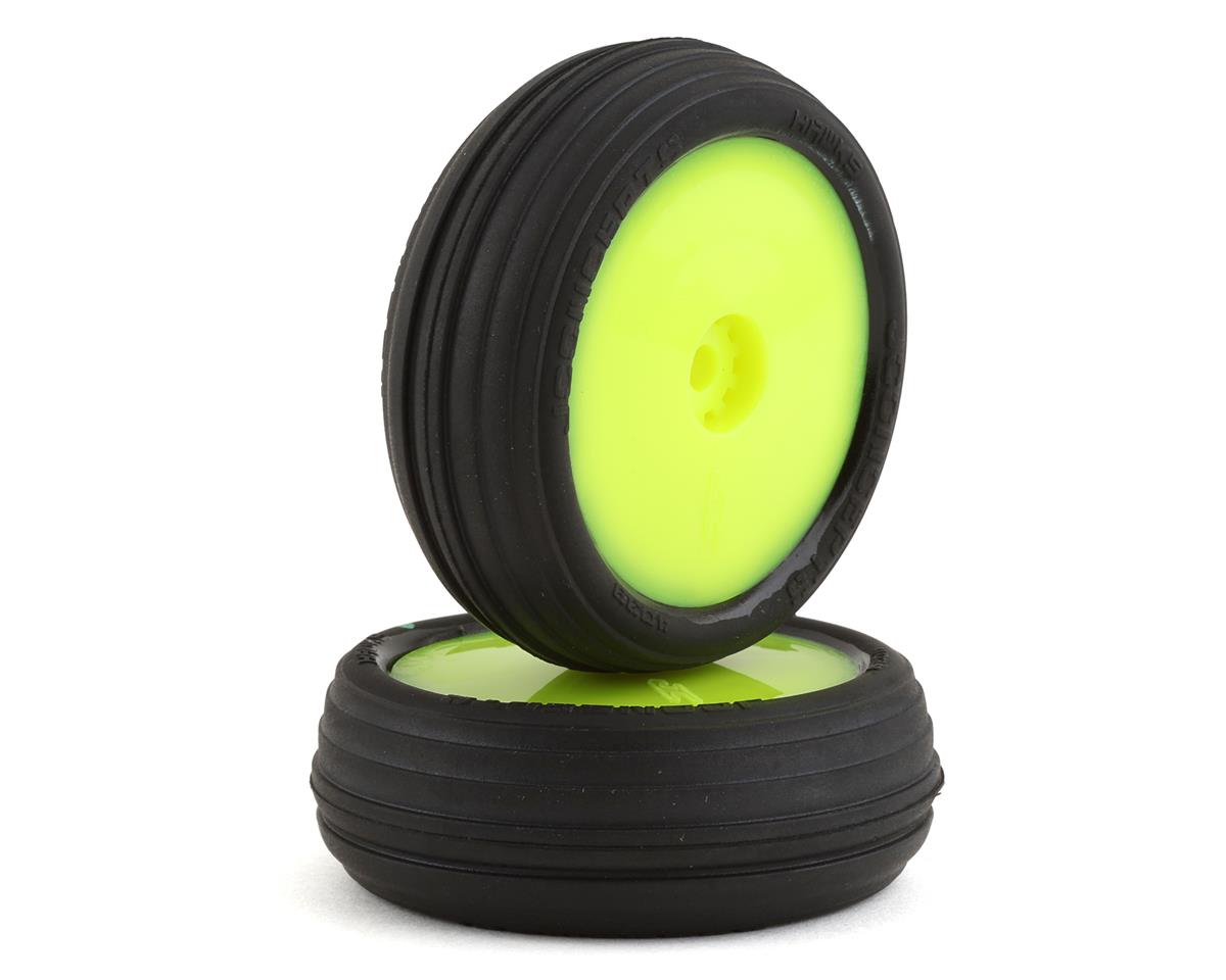 JConcepts Mini-B Hawk Pre-Mounted Front Tires  (2) (Green) -  - Horizon Hobbies, Inc.