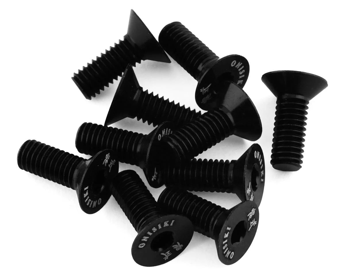 Onisiki 3x8mm Engraved 7075 Aluminum Flat Head Screws (10) -  - AMain Distributing