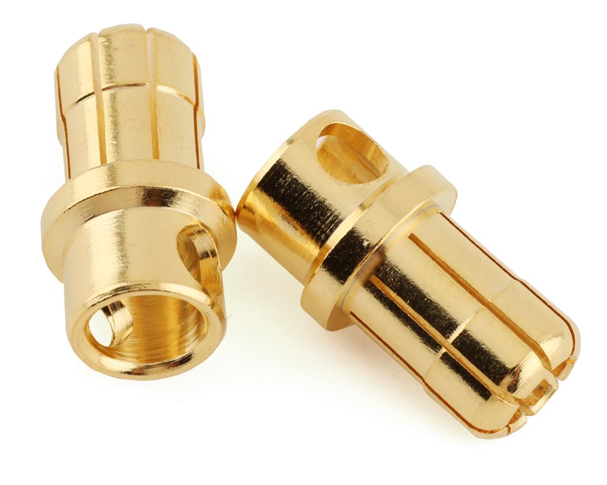ProTek RC 8.0mm "Super Bullet" Solid Gold Connectors (2 Male) -  - AMain Distributing