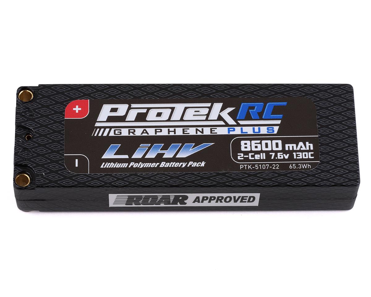 ProTek RC 2S 130C Low IR Si-Graphene + HV LiPo Battery (7.6V/8600mAh) w/5mm Connectors (ROAR Approved) -  - AMain Distributing