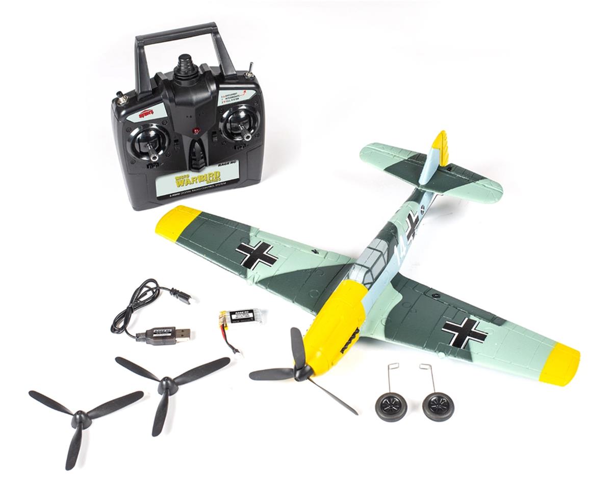RAGE RC Messerschmitt Bf 109 Micro RTF Airplane w/PASS -  - HRP Distributing, Inc.