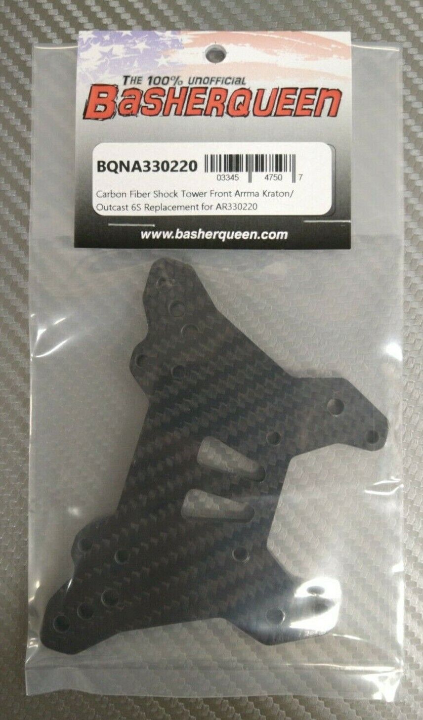Basherqueen ARRMA Carbon Fiber Shock Tower (Front) -  - BASHERQUEEN