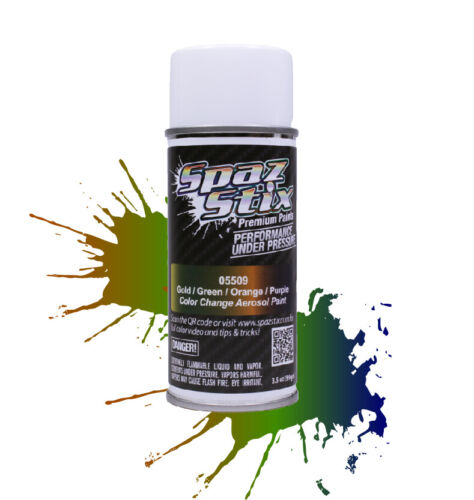 Spaz Stix Gold Green Orange Purple Color Changing Paint 3.5oz -  - HRP Distributing, Inc.