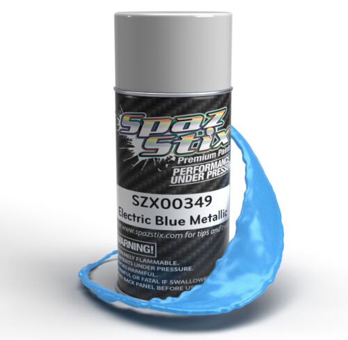 Spaz Stix Electric Blue Metallic Spray Paint 3.5oz -  - HRP Distributing, Inc.