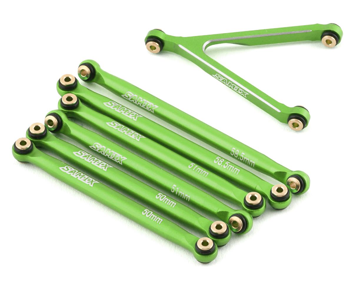 Samix SCX24 Aluminum Link Set (7) (133.7mm) "LWB" -  - AMain Distributing