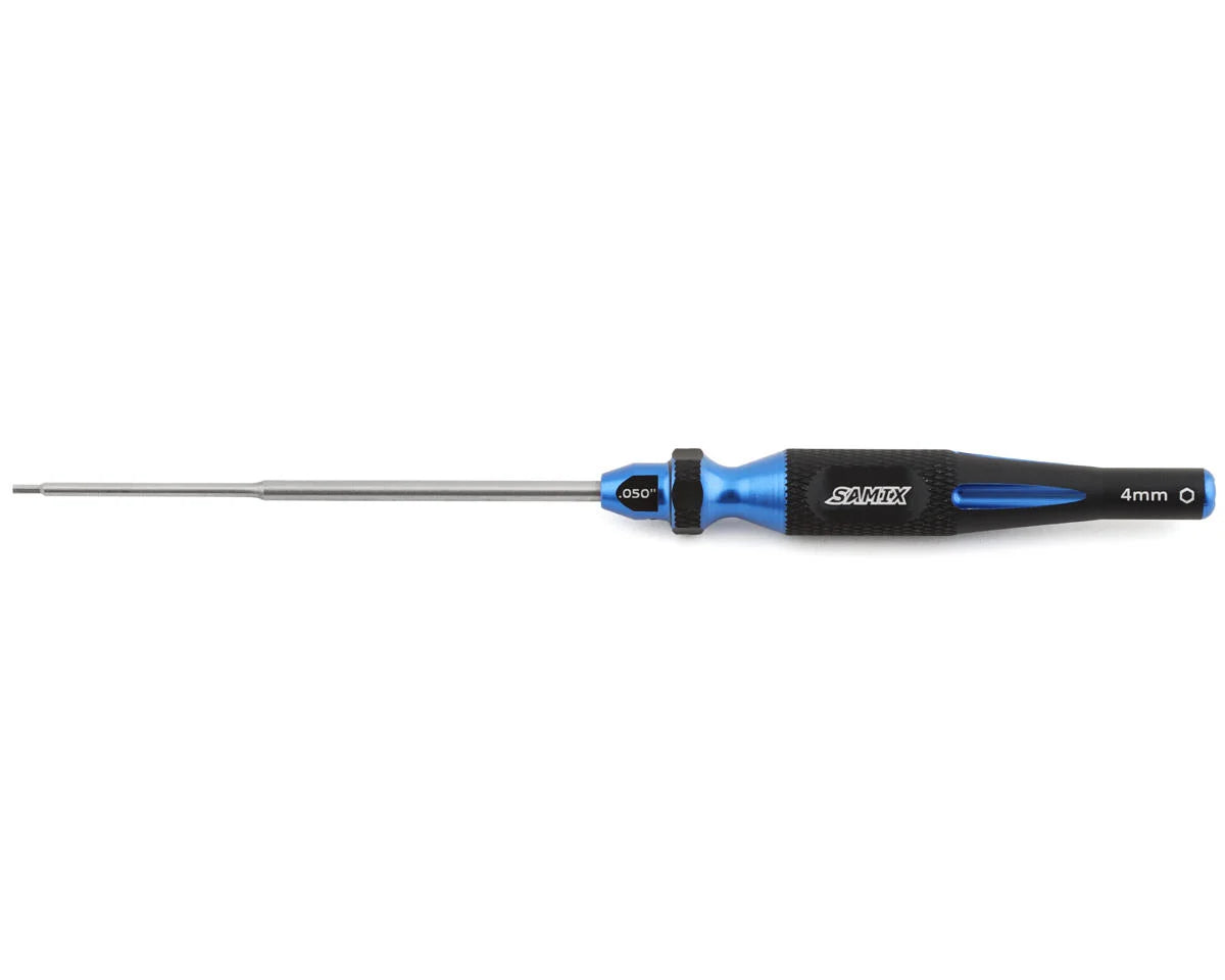 Samix SCX24 2-in-1 Hex Wrench/Nut Driver (Blue) (.050" Hex/4mm Nut) -  - AMain Distributing