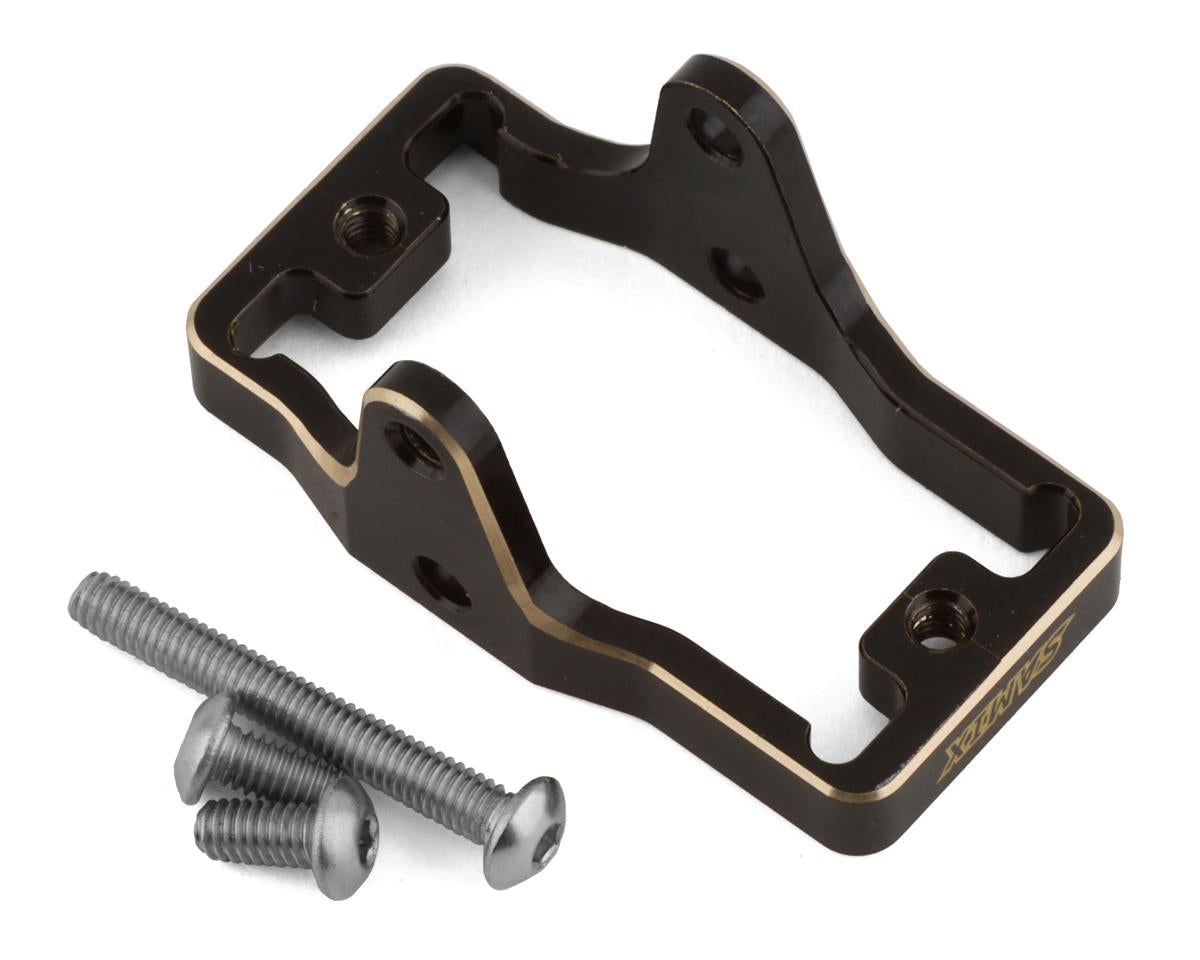 Samix TRX-4M Brass Servo Mount (Black) (11g) (Traxxas/EcoPower) -  - AMain Distributing