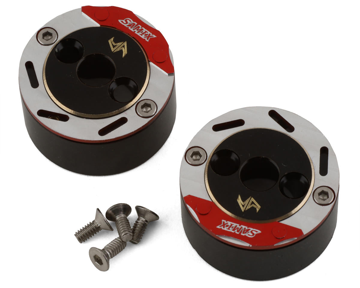 Samix TRX-4M Brass Rear Brake Adapter w/Scale Brake Rotor & Caliper Set (48g) -  - AMain Distributing