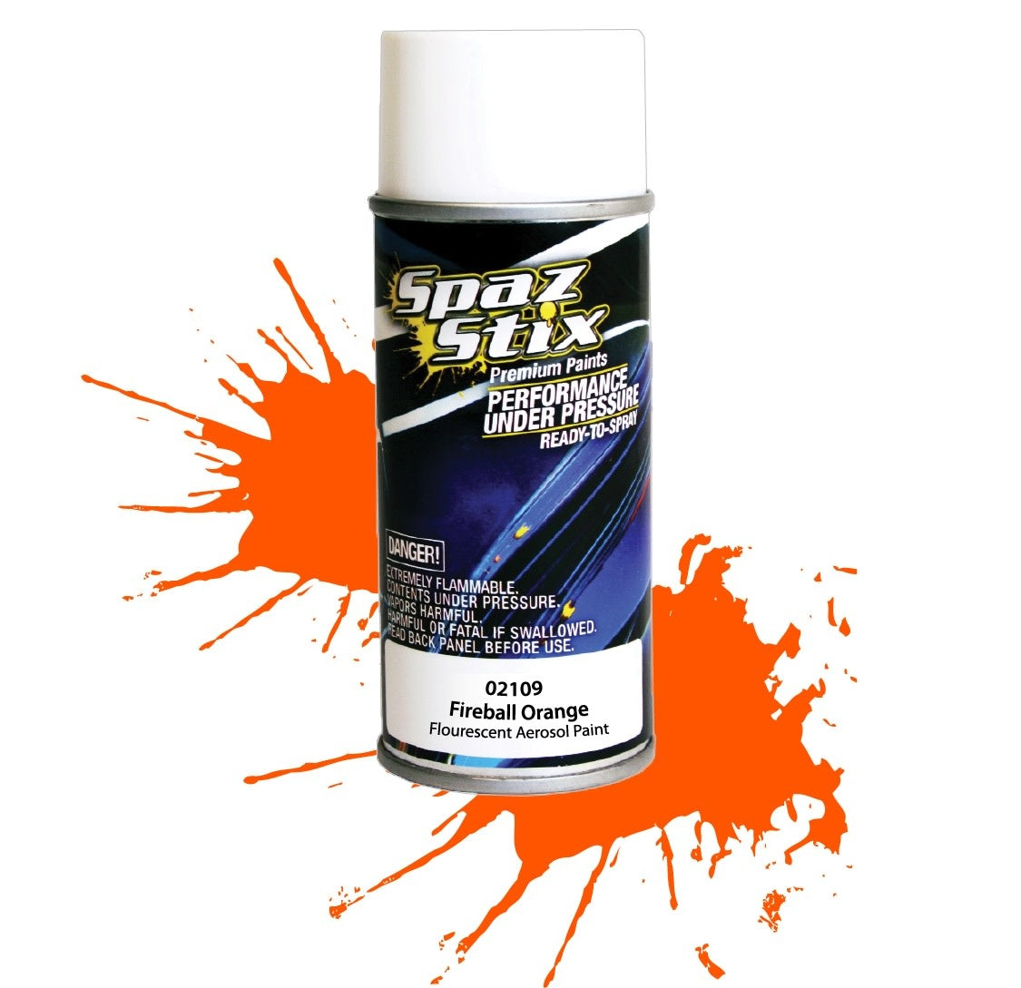 Spaz Stix "Fireball Orange" Fluorescent Spray Paint (3.5oz) -  - HRP Distributing, Inc.