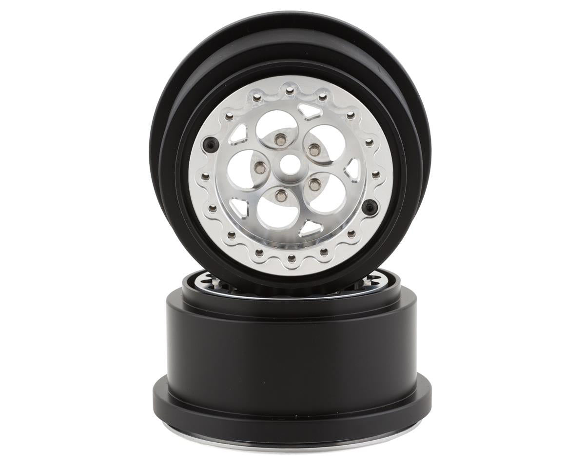 SSD RC 5 Hole Lightweight Aluminum Drag Racing Beadlock Wheels (2) (2.2/3.0") -  - AMain Distributing