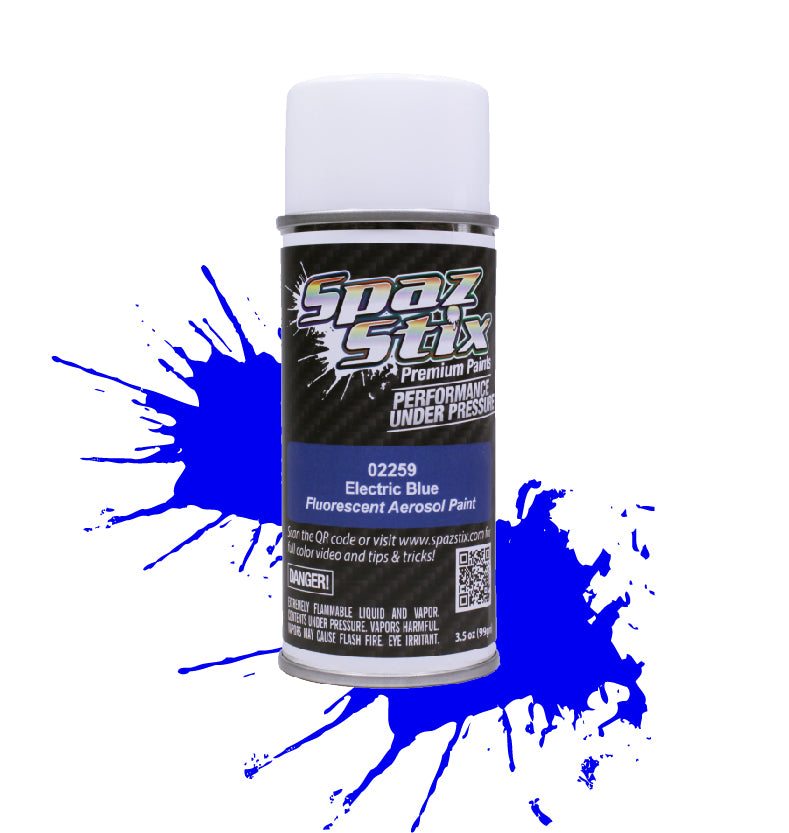 Spaz Stix Electric Blue Fluorescent Paint 3.5oz -  - HRP Distributing, Inc.
