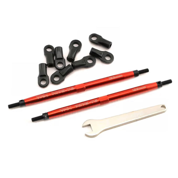 Traxxas Aluminum Toe Link Tubes 128mm (Red) (2) -  - Traxxas