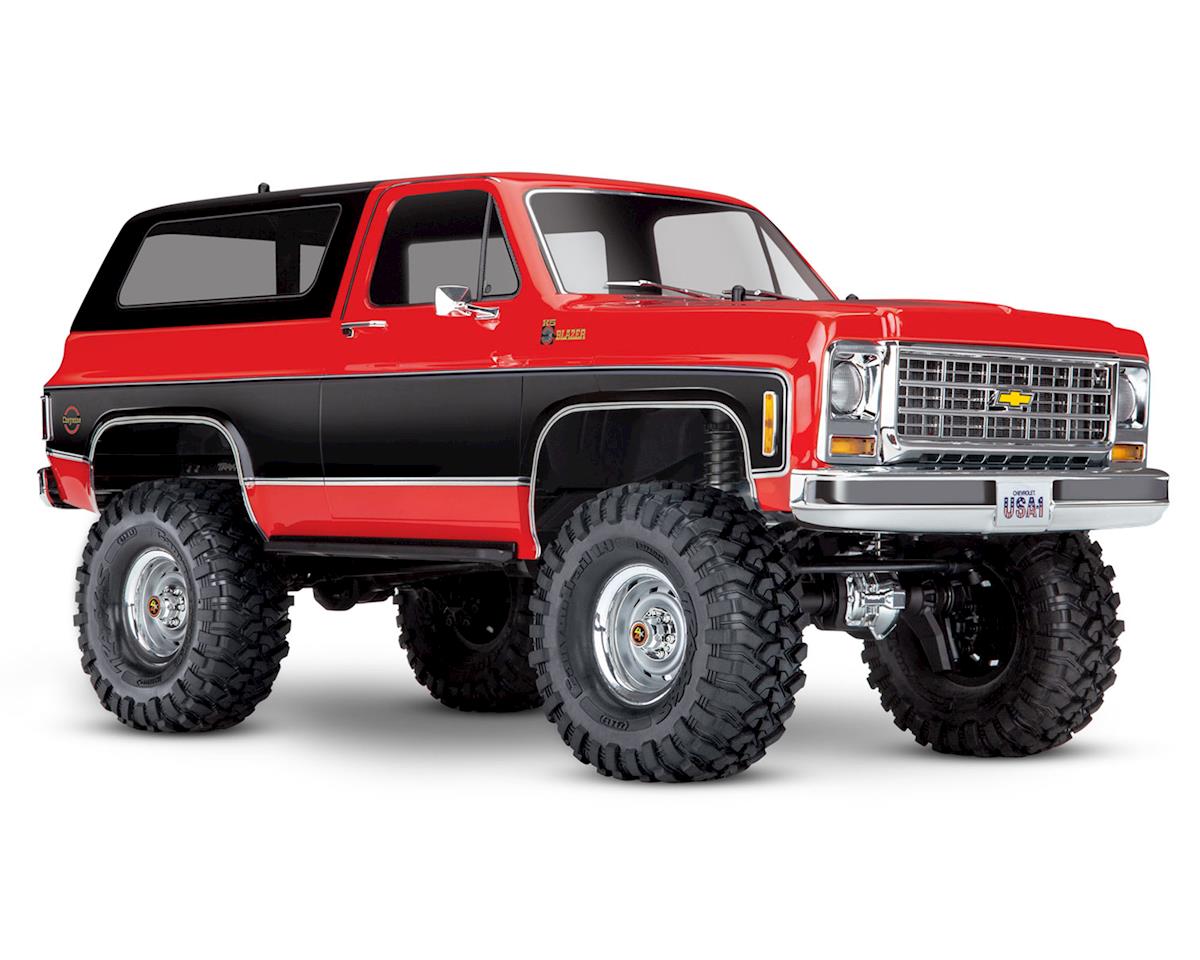 Traxxas TRX-4 1/10 Trail Crawler Truck w/'79 Chevrolet K5 Blazer Body (Red) w/TQi 2.4GHz Radio - RC Car - Traxxas