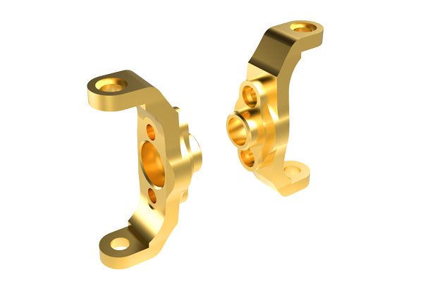 TRAXXAS Caster blocks, 6061-T6 aluminum (left & right) -  - Traxxas