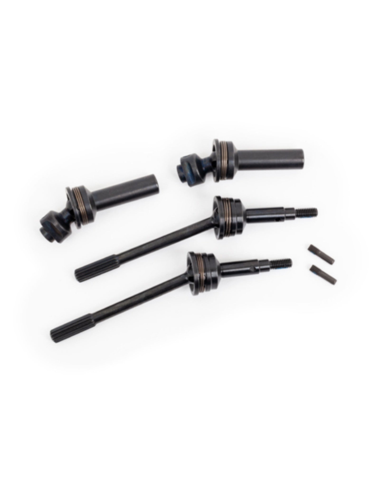 Traxxas Rear Steel-Spline Constant-Velocity Driveshafts (2) (Complete Assembly) -  - Traxxas