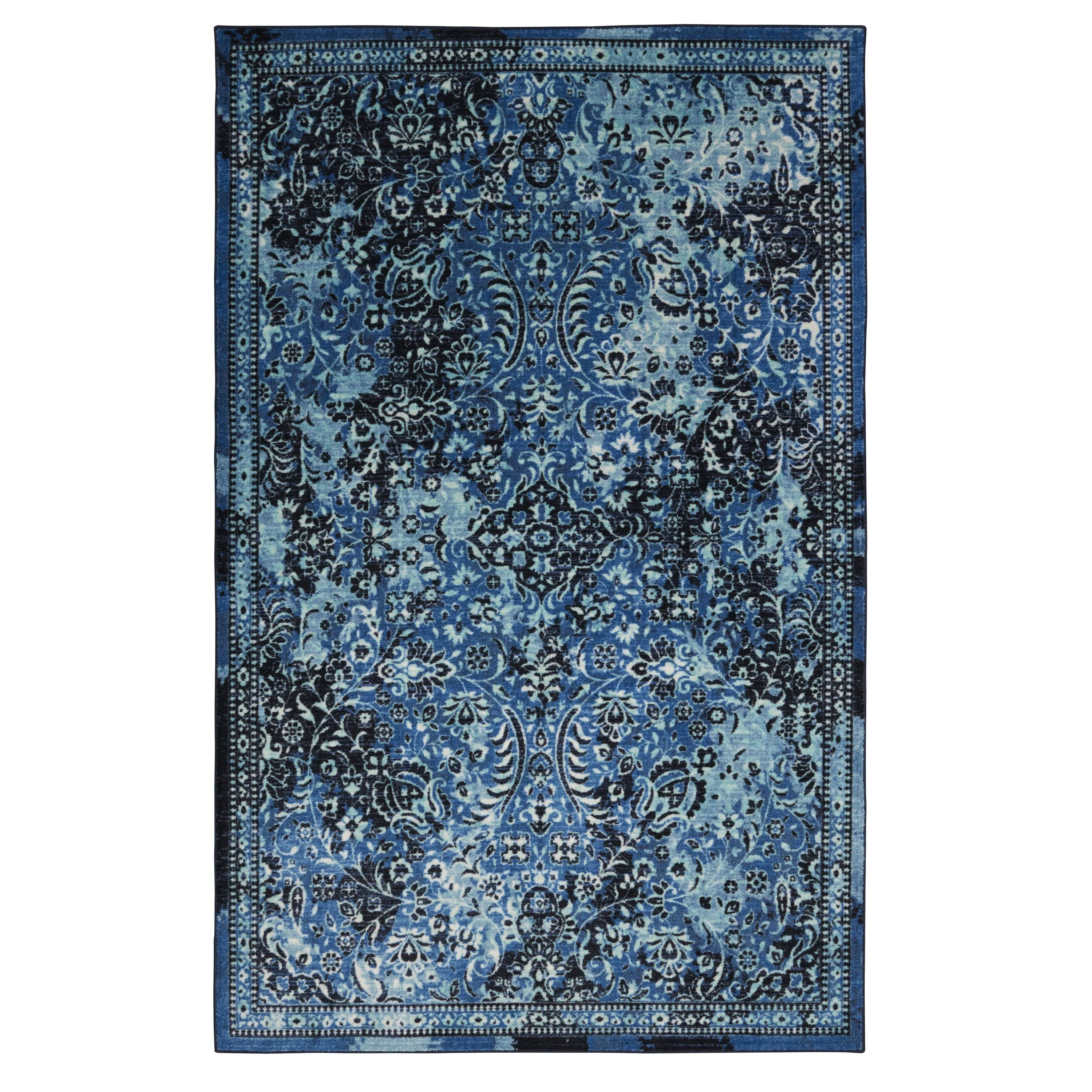 Mohawk Prismatic Garden City Navy Z0136-A405 Area Rug 2' x 8' AP_BYUNWONE