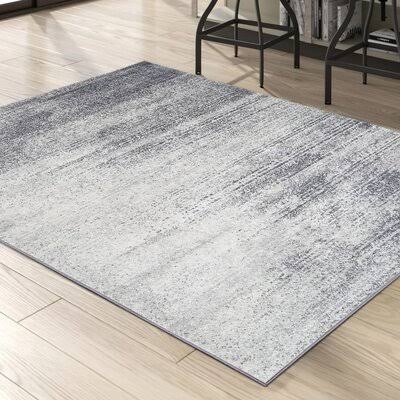 Belden Abstract Gray/White Area Rug Williston Forge Rug Size: Rectangle 9' x 12' WW_RQMN6ODO