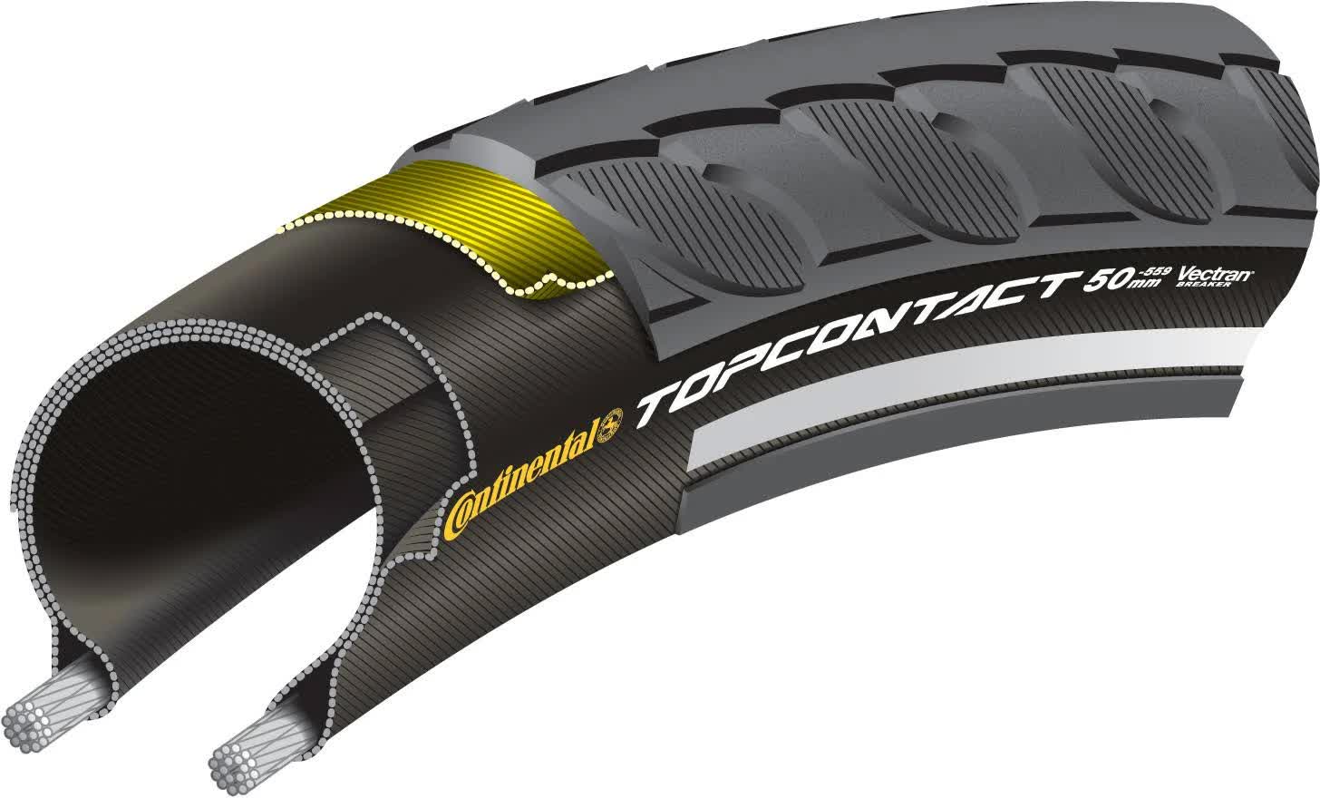 Continental : Top Contact II : Black Reflex : 700 x 42 MJ_XBGCJKAH