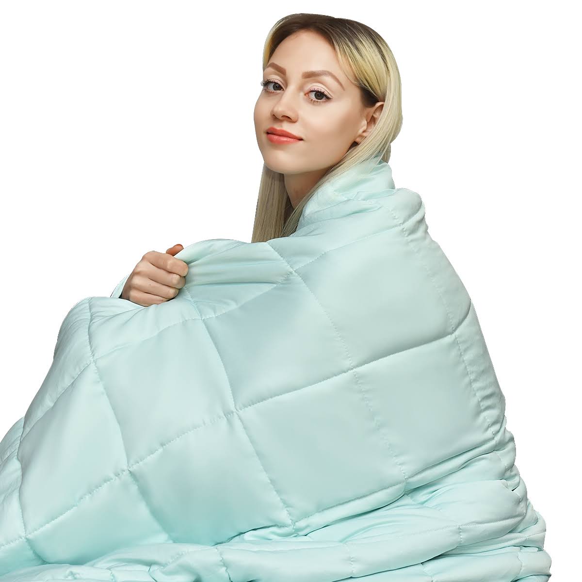Gymax 7-20 lbs Cooling Weighted Blanket Luxury Cooler Version Cotton Glass Beads Light Green/Blue/Pink Size 41 5A_INQRKR40 Gymax 7-20 lbs Cooling Weighted Blanket Luxury Cooler Version Cotton Glass Beads Light Green/Blue/Pink Size 41 5A_INQRKR40