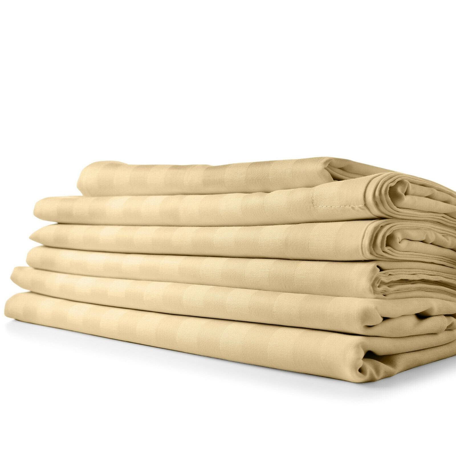 Bluff City Bedding 1800 Count Bamboo Feel Dobby Stripe Sheet Set Deep Pockets 4 Piece Set - Full - Cream 7D_IFUXGZPV Bluff City Bedding 1800 Count Bamboo Feel Dobby Stripe Sheet Set Deep Pockets 4 Piece Set - Full - Cream 7D_IFUXGZPV