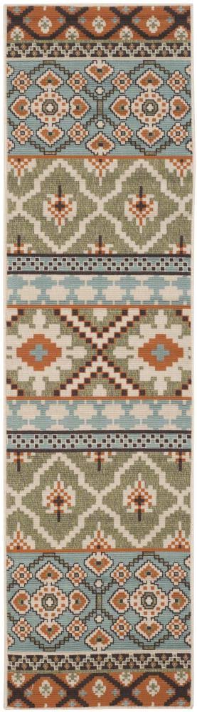 Safavieh Veranda Jay 2'3 x 12' Indoor/Outdoor Runner in Green YW_5OMNETTP Safavieh Veranda Jay 2'3 x 12' Indoor/Outdoor Runner in Green YW_5OMNETTP