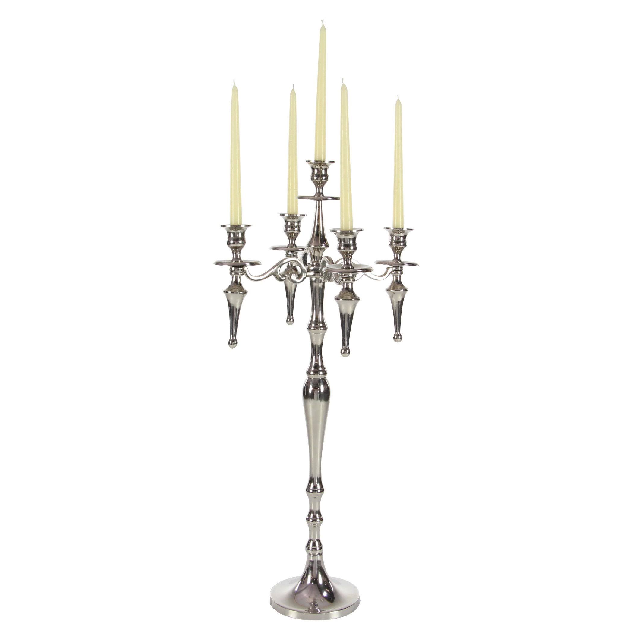 Zimlay Traditional Silver Aluminum Five-Light Candelabra 88740 3D_1YFATB3P Zimlay Traditional Silver Aluminum Five-Light Candelabra 88740 3D_1YFATB3P