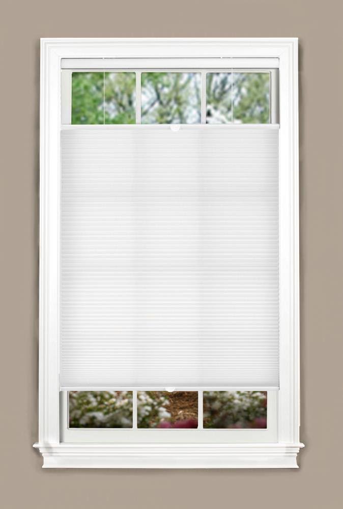 Allen + Roth Top Down Bottom Up 66-in x 64-in White Light Filtering Cordless Cellular Shade Polyester | TDLFWT660640 7P_YYFSRGVY Allen + Roth Top Down Bottom Up 66-in x 64-in White Light Filtering Cordless Cellular Shade Polyester | TDLFWT660640 7P_YYFSRGVY