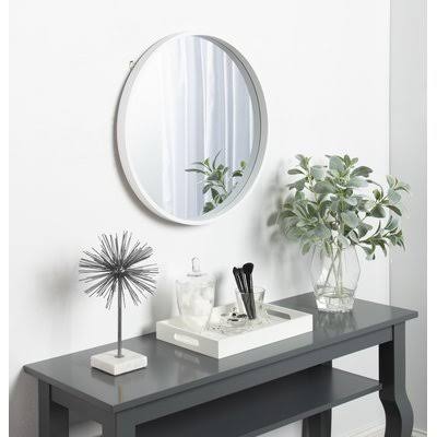 Riesner Modern Contemporary Accent Mirror Size: 25.6 8W_N8BWPGLD Riesner Modern Contemporary Accent Mirror Size: 25.6 8W_N8BWPGLD