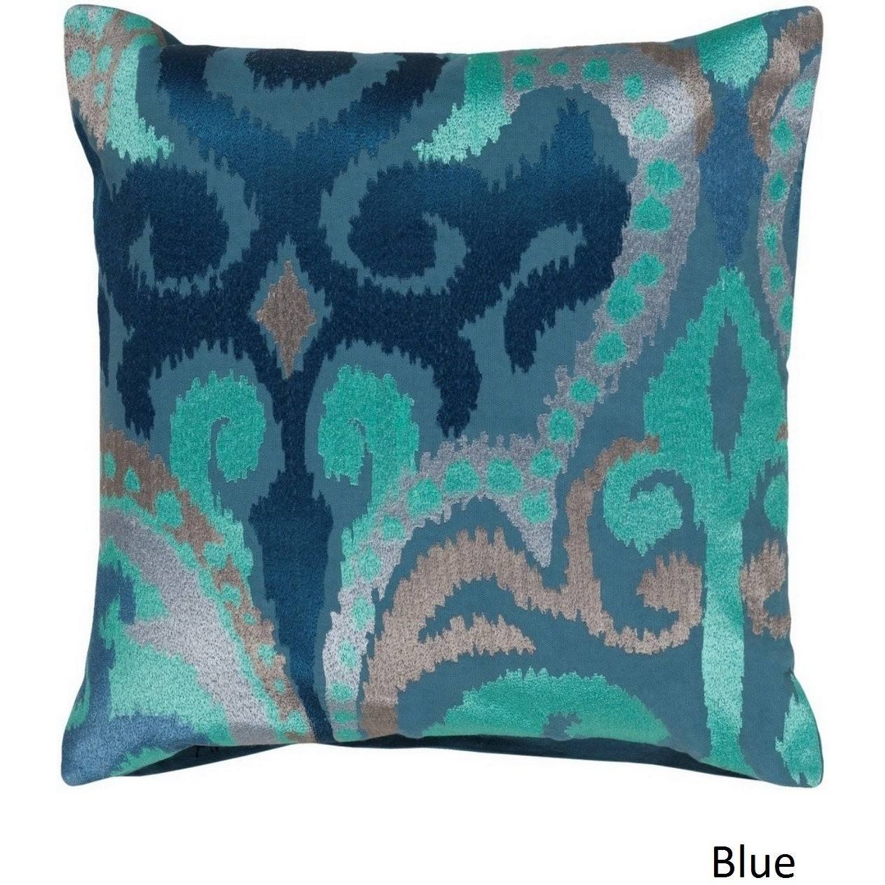 Surya Ara Throw Pillow COVER, Blue SE_K0VRAYKY