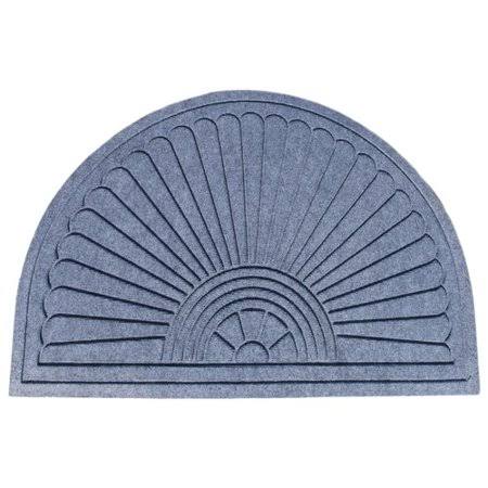 Darby Home Co Albertina Sunburst Half -Round Eco-Poly Indoor/Outdoor Doormat, Gray 7I_VIQ14ZI1
