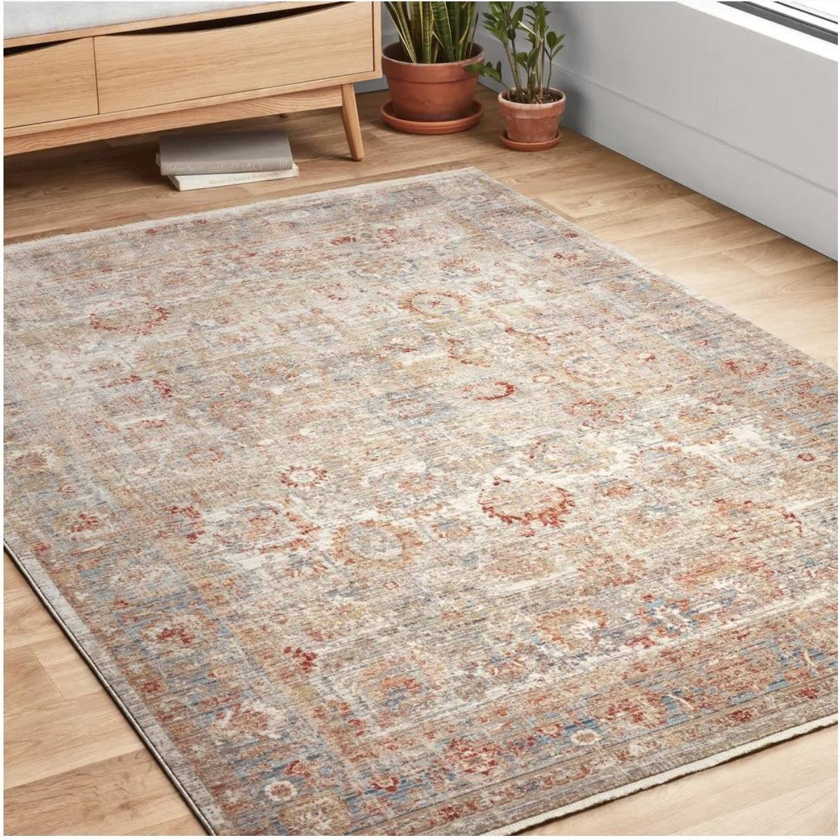 Alexander Home Nichole Collection Traditional Inspired Area Rug - 5'3 VZ_WT8SYCNO Alexander Home Nichole Collection Traditional Inspired Area Rug - 5'3 VZ_WT8SYCNO